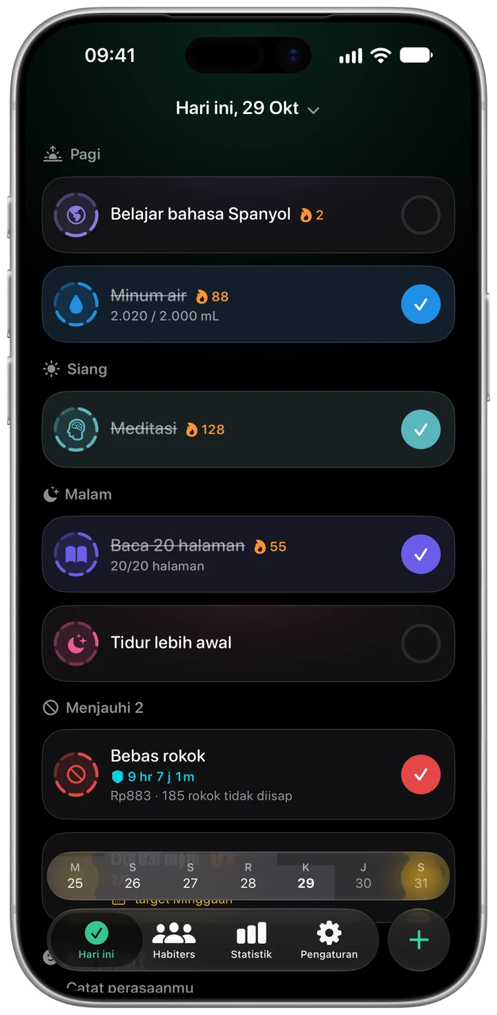 Layar Hari ini di Habiter dalam mode gelap