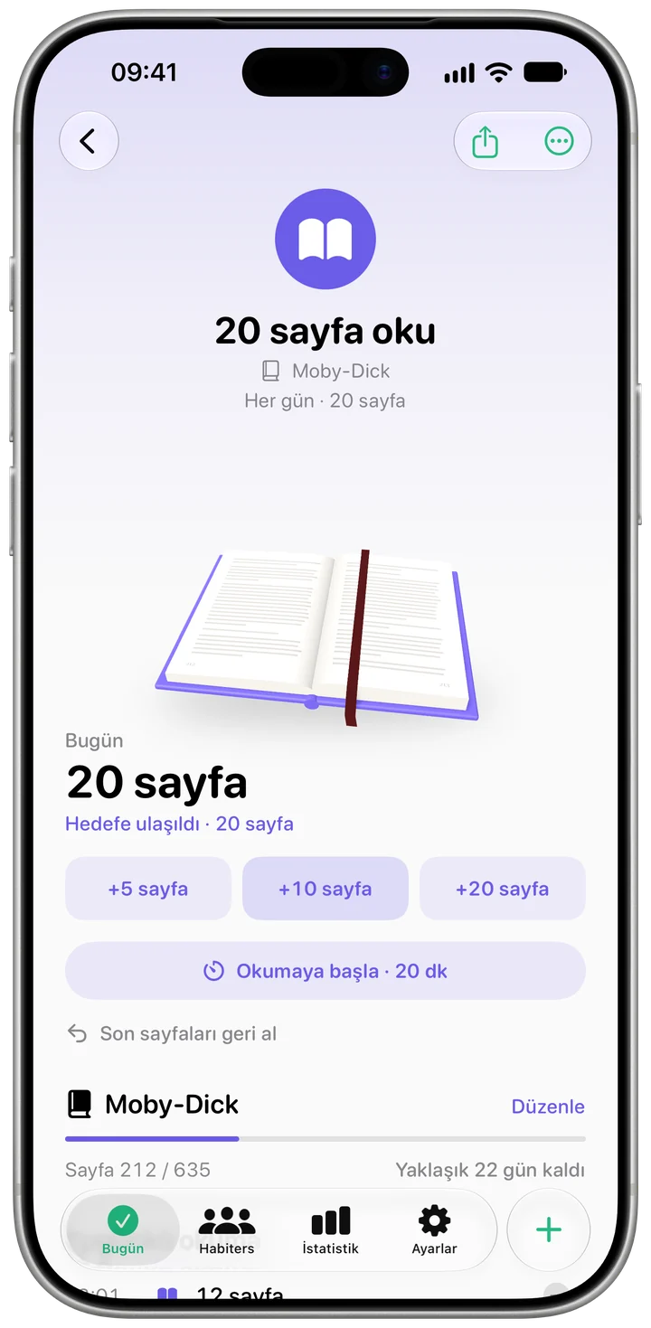 Habiter'da bir alışkanlığın sayfası: seri ve takvim